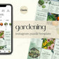 Instagram Puzzle Canva Template - Gardening