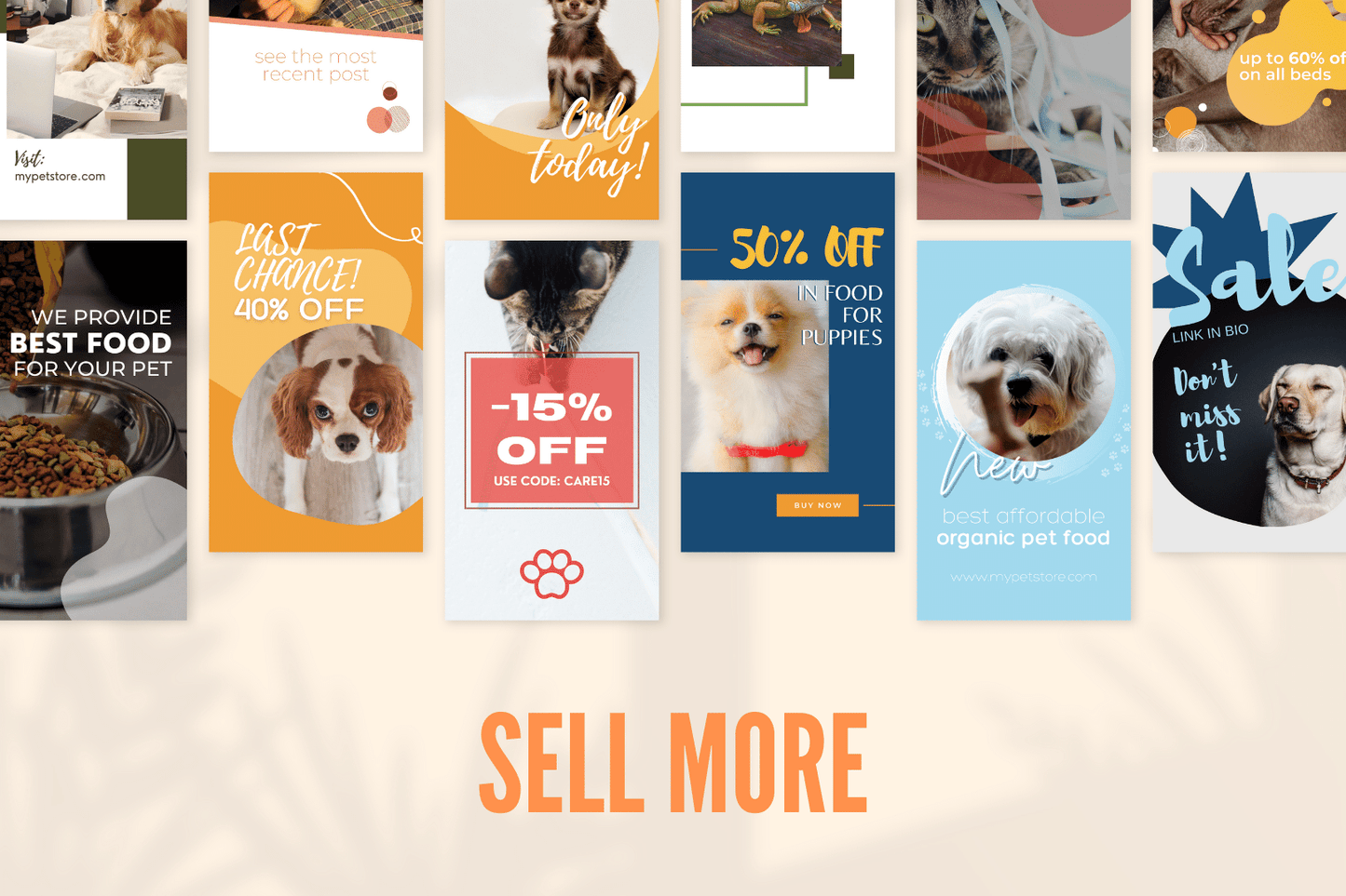 50 Promotional Stories templates for Pet Stores