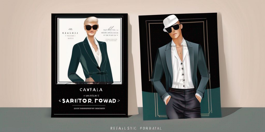 "Sartorial Style: Fashion Forward Canva Templates for Clothing Businesses"