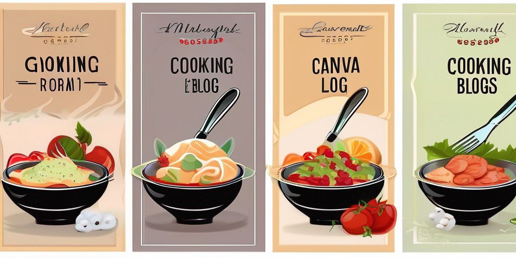 "Glowing Gourmet: Canva Templates for Cooking and Recipe Blogs"