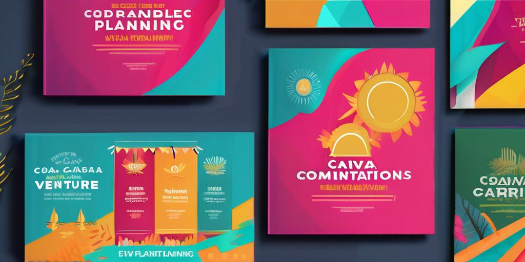 "Vibrant Ventures: Canva Templates for Event Planning and Coordination"