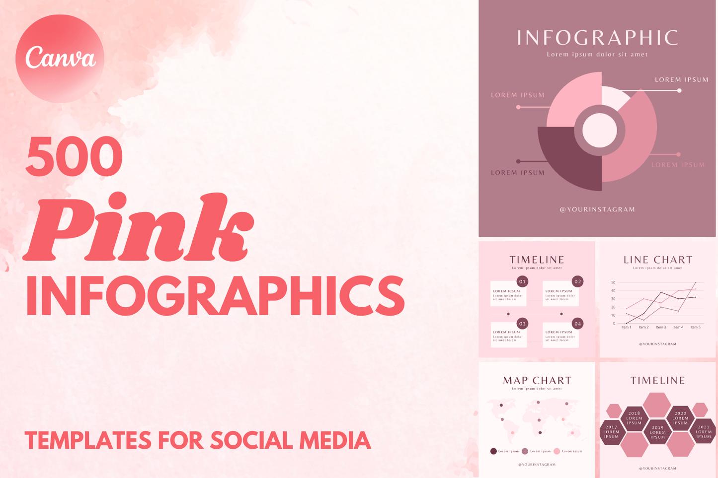1500 Infographics for Social Media