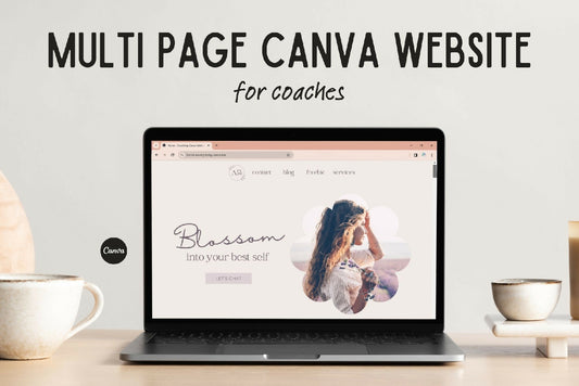 Canva Coaching Website With Multiple Pages