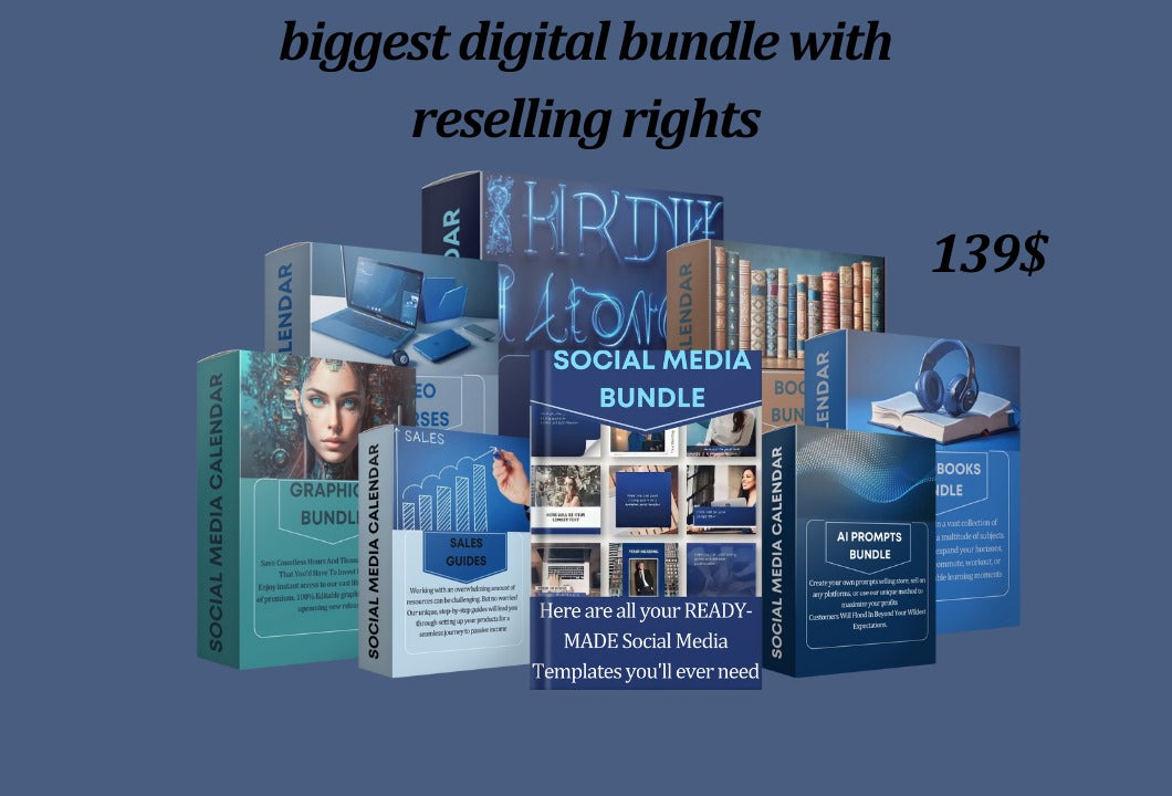 MEGA BUNDLE™ 7-in-1 Package - Biggest digital bundle with Reselling Rights