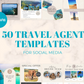 Travel Tales: 50 Captivating Canva Social Media Posts for Adventurous Agents