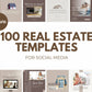100 Real Estate luxury templates for Social Media