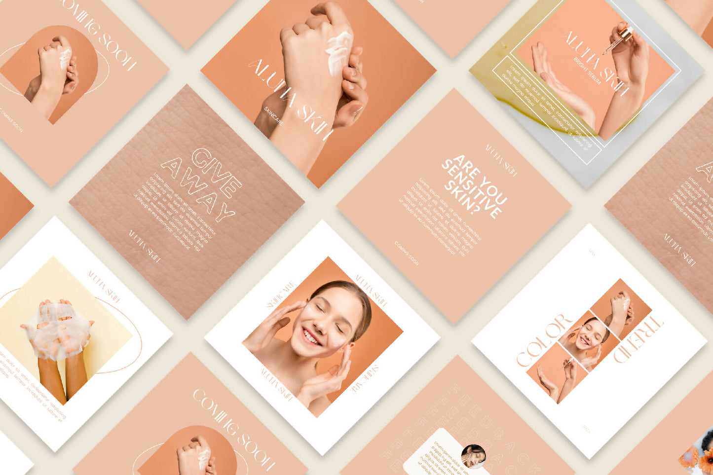 Skincare Template for Instagram - Editable with Canva