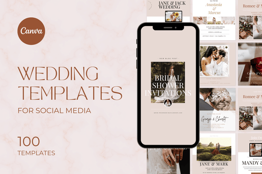 100 Wedding Templates for Social Media