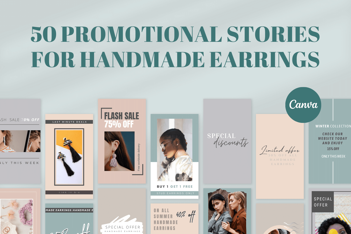 50 Promotional Stories for Handmade Earrings Bundle