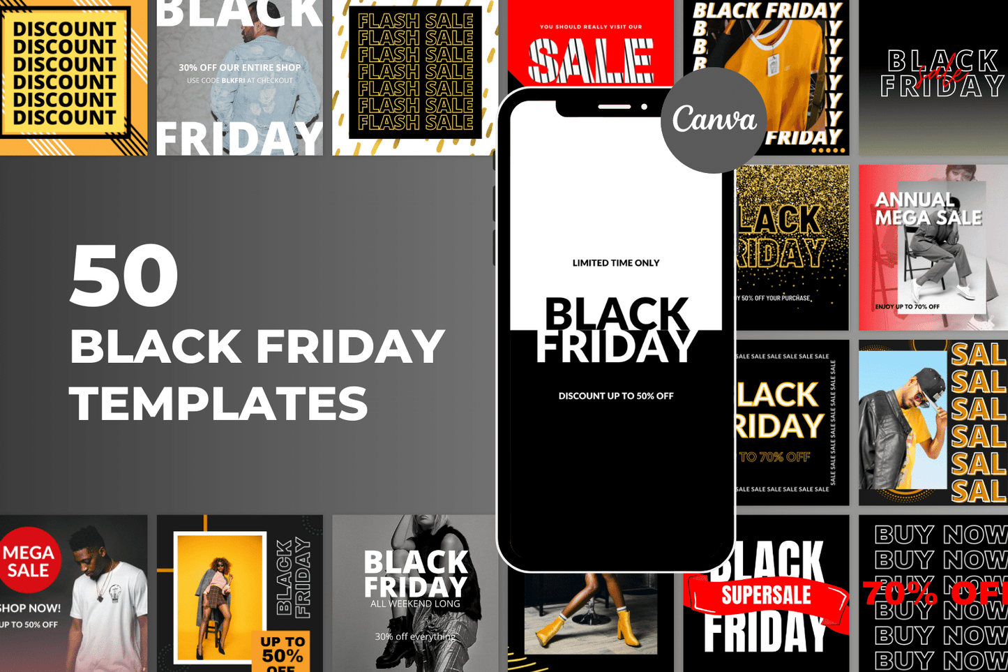 50 Black Friday Sales Templates For Social Media