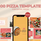 200 Pizza Templates for Social Media