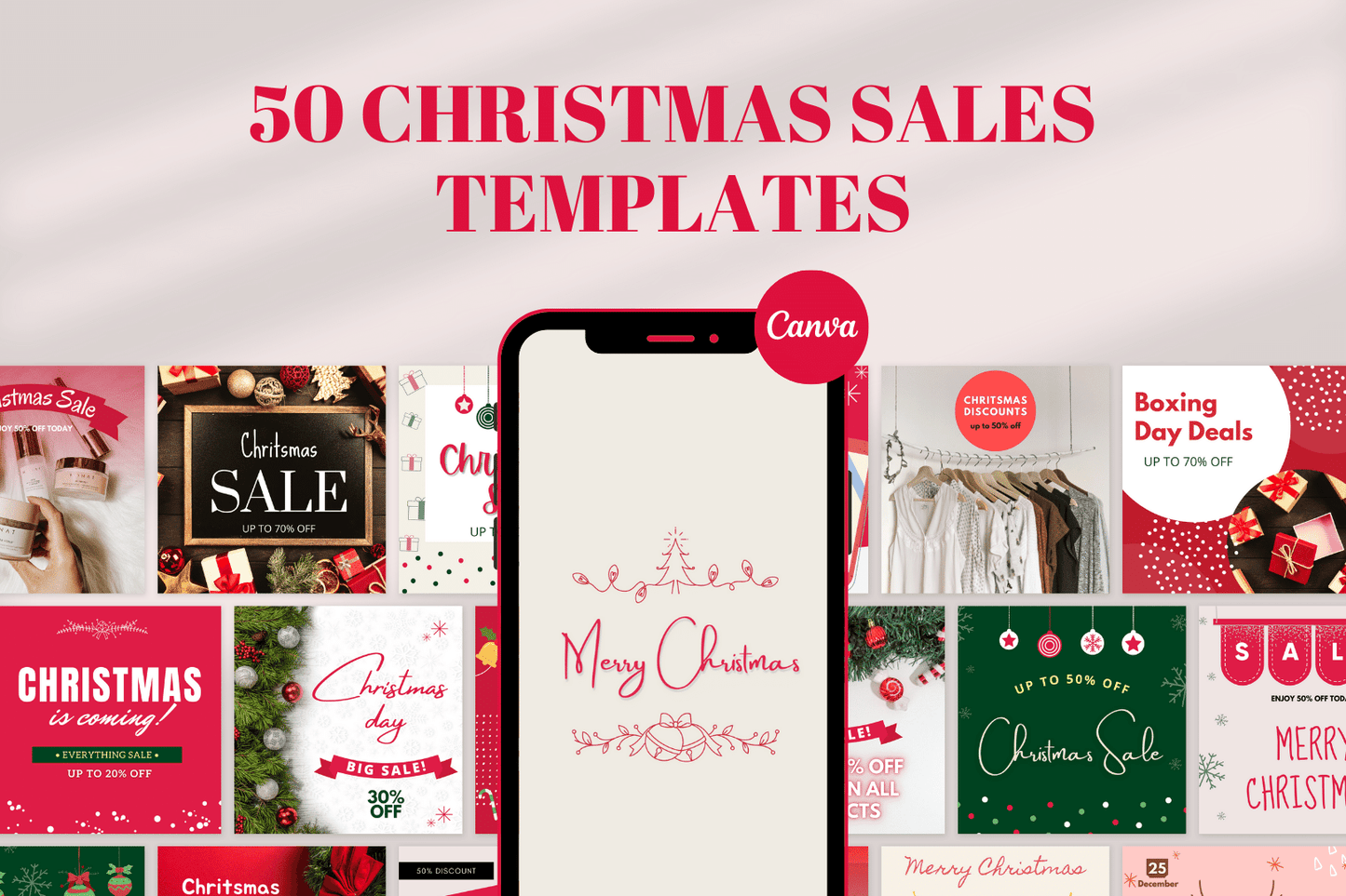 50 Christmas Sales Templates For Instagram