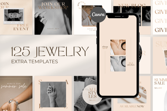 125 Extra Jewelry Templates for Social Media