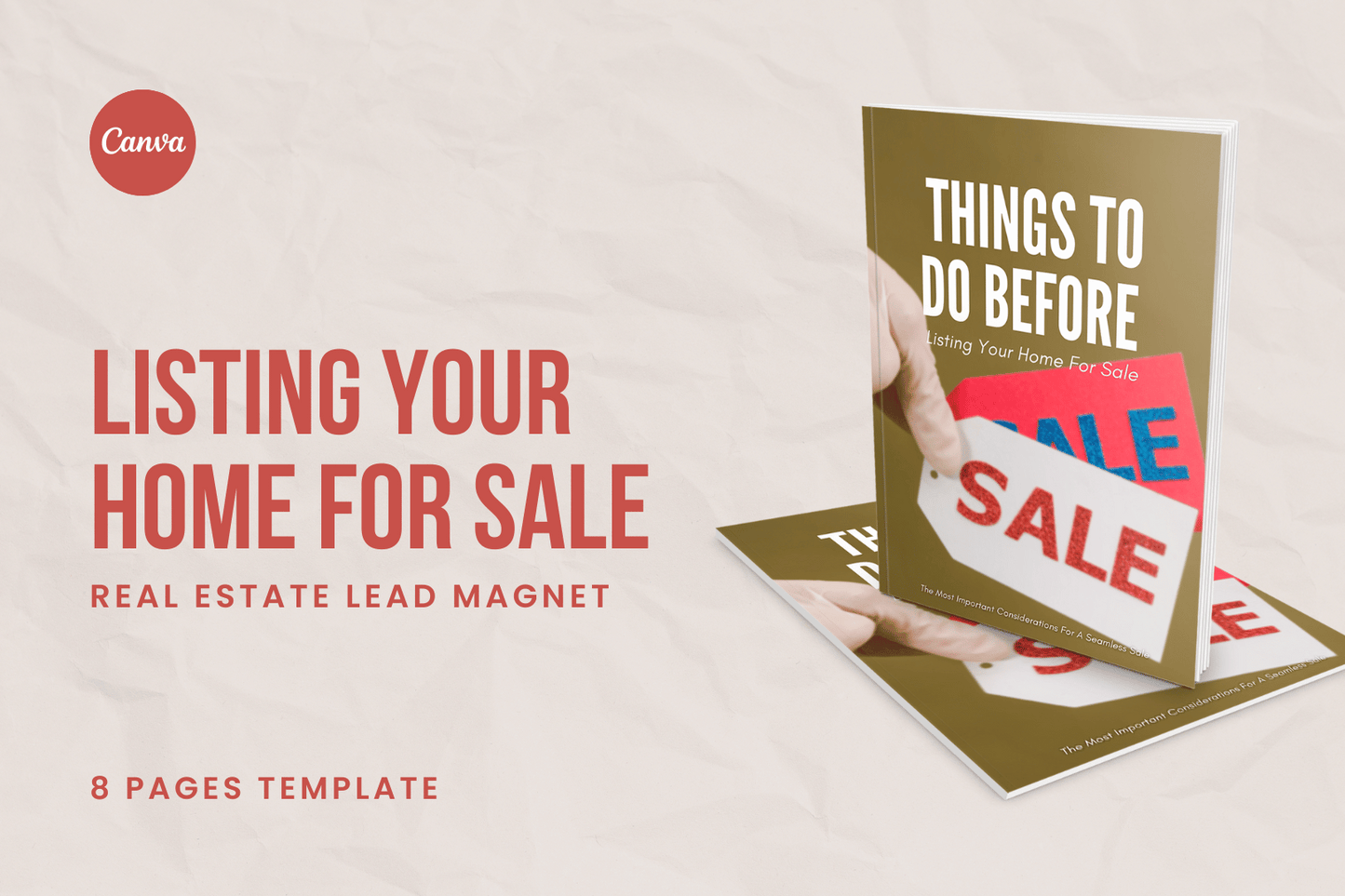 Listing Your Home for Sale - Real Estate Lead Magnet Template