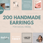 200 Handmade Earrings Templates for Social Media