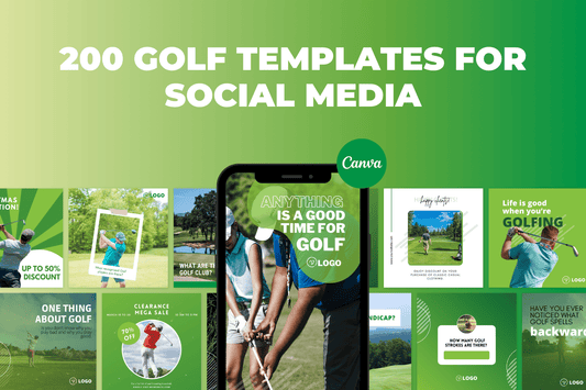 200 Golf Templates for Social Media