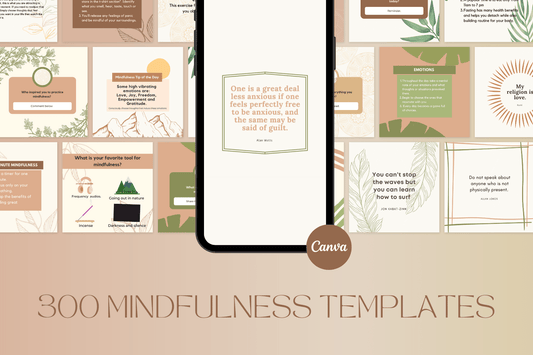 300 Mindfulness Templates for Social Media