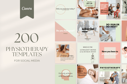 200 Physiotherapy Templates for Social Media