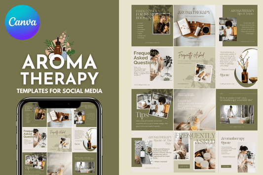 200 Aromatherapy Templates for Social Media