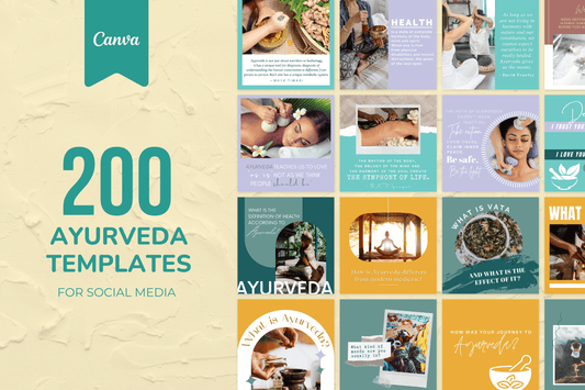 200 Ayurveda Templates for Social Media