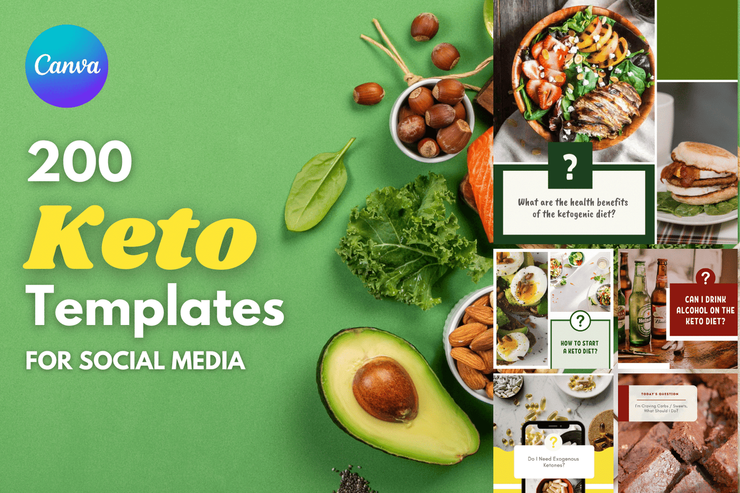 200 Keto Diet Templates for Social Media