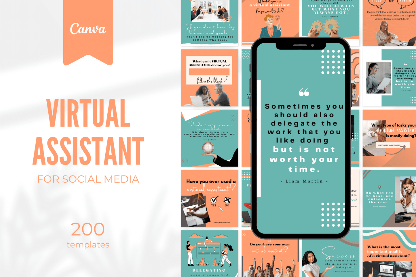 200 Virtual Assistant Templates for Social Media