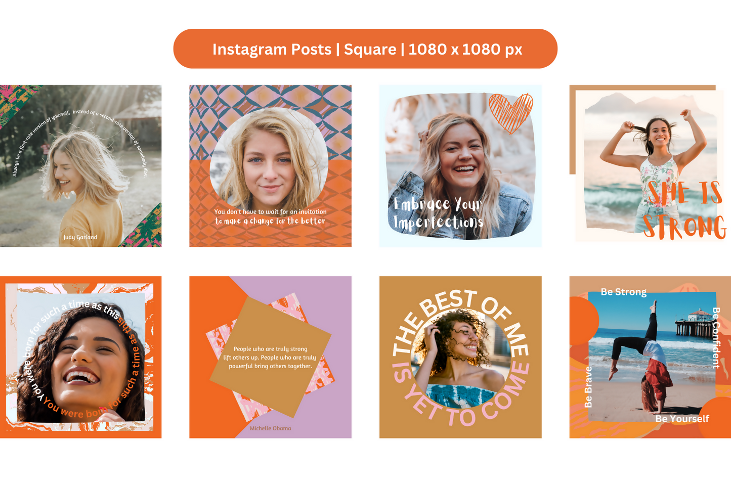 150 Encouraging Women Templates Bundle For Instagram