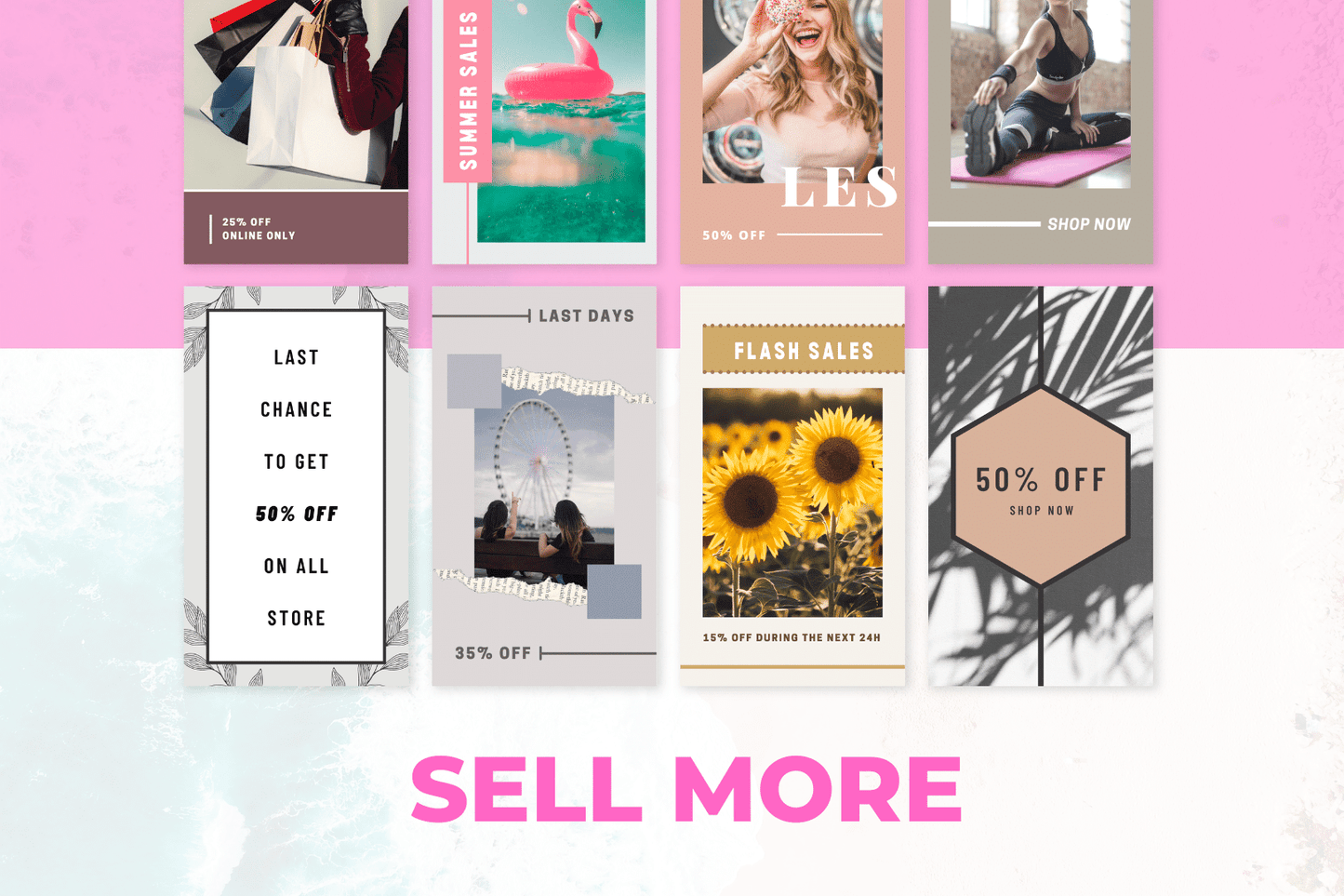 50 Sales + Promotion Templates For Stories