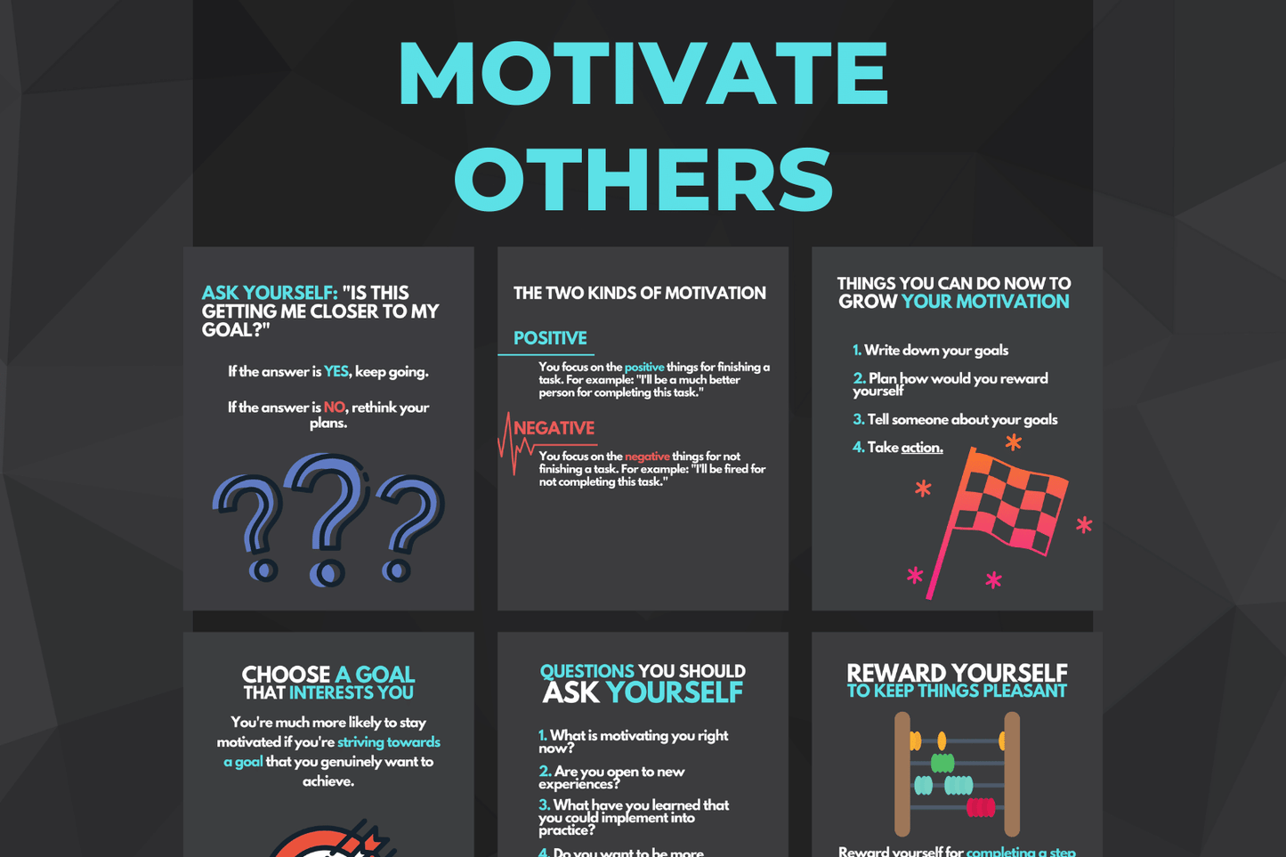 50 Motivation Infographics