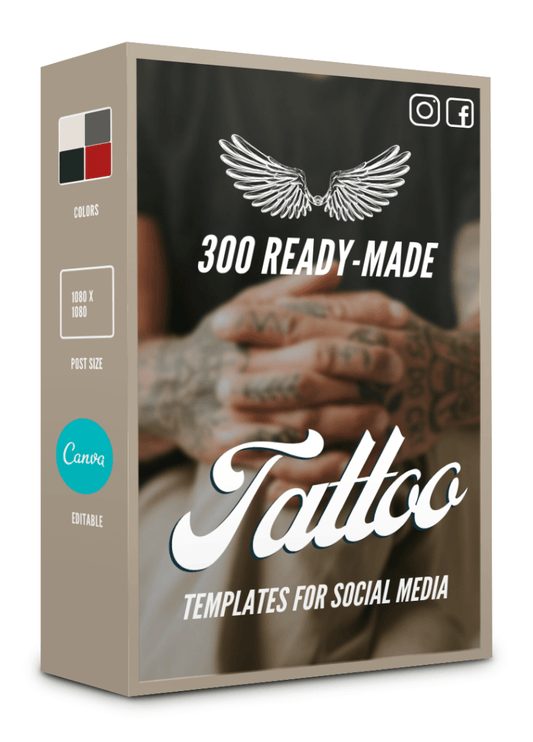 300 Tattoo Templates for Social Media -90% OFF