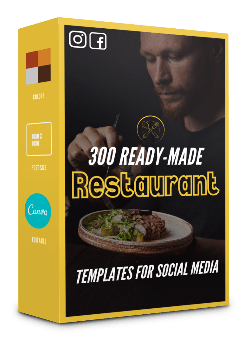 300 Social Media Templates for Restaurants - 90% OFF TODAY