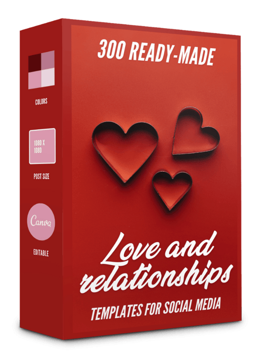 300 Love And Relationships Templates for Social Media 90% OFF