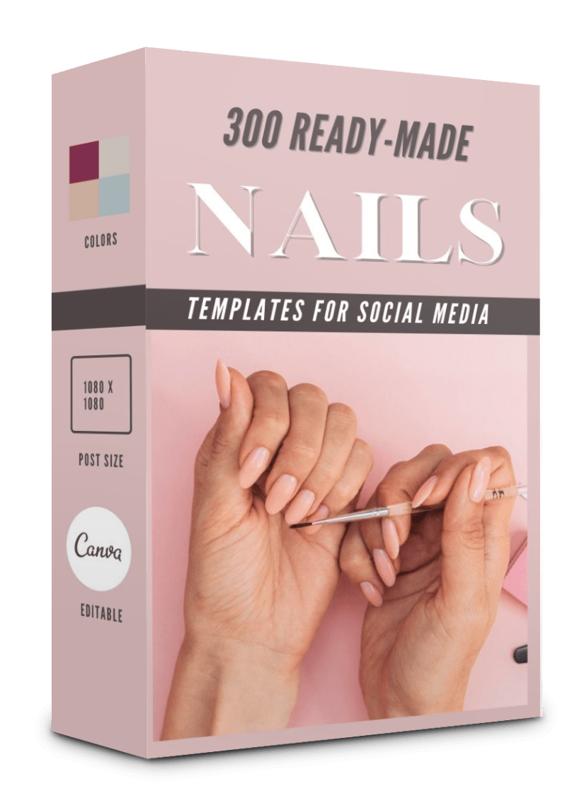 300 Nails Templates for Social Media 90% OFF