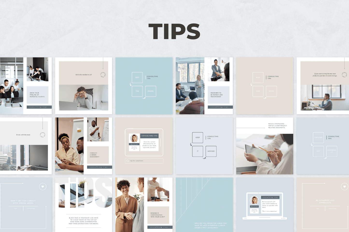 200 Consulting Services Templates for Social Media