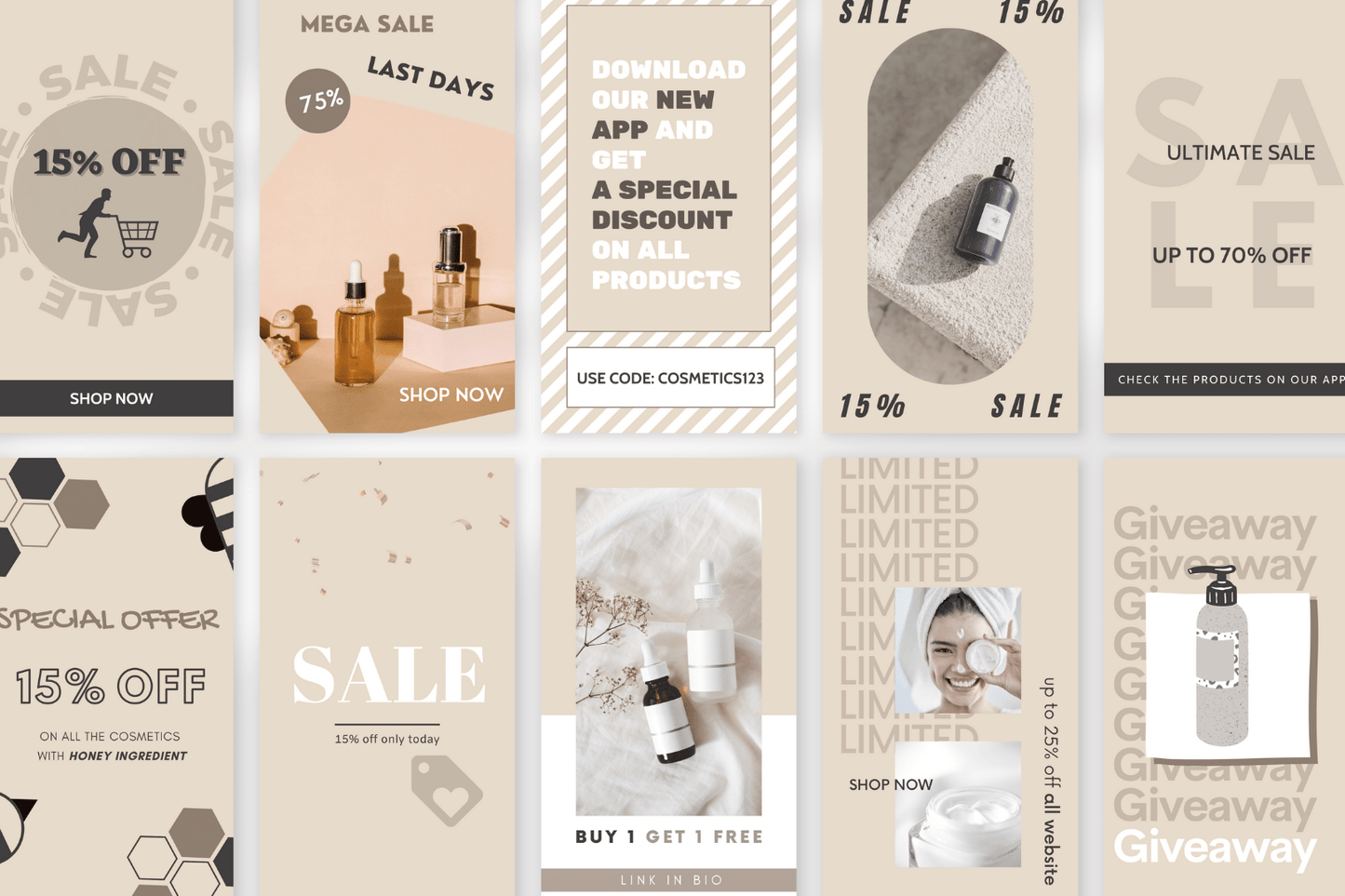50 Promotion and Sales Templates for Cosmetics