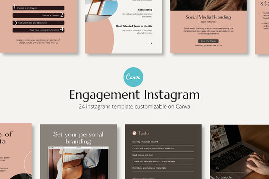 24 Engagement for Social Media Template