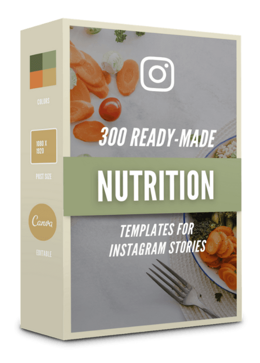 300 Nutrition Story Templates For Social Media