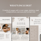 Beige Media Kit Template, Instagram Media Kit Influencer Rate Sheet Template