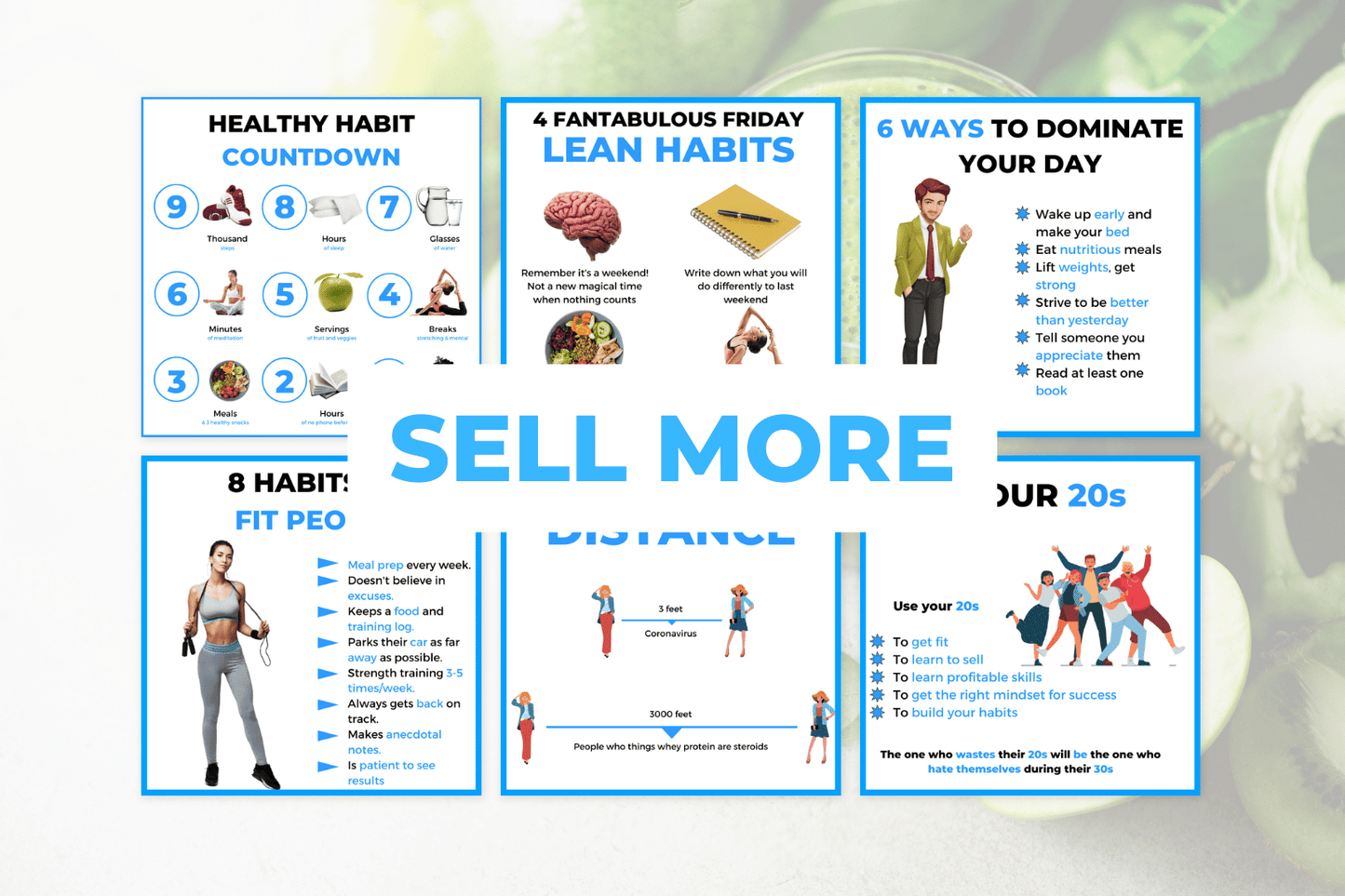 50 Healthy Habits Infographics