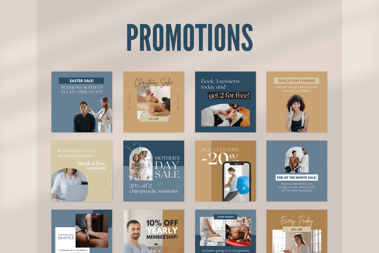 200 Chiropractic Templates for Social Media