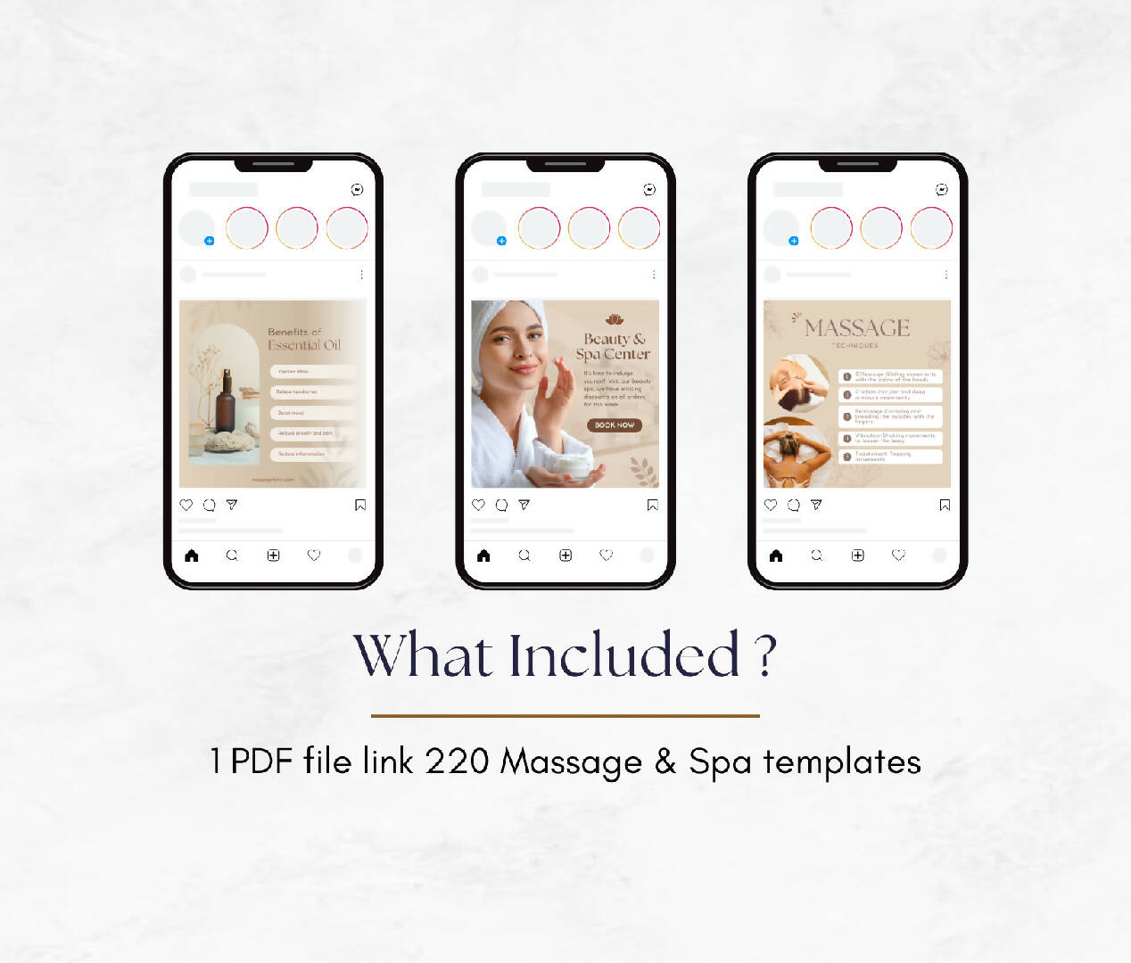220 Massage & Spa Social Media Templates