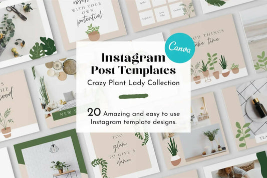 Crazy Plant Lady Instagram Template