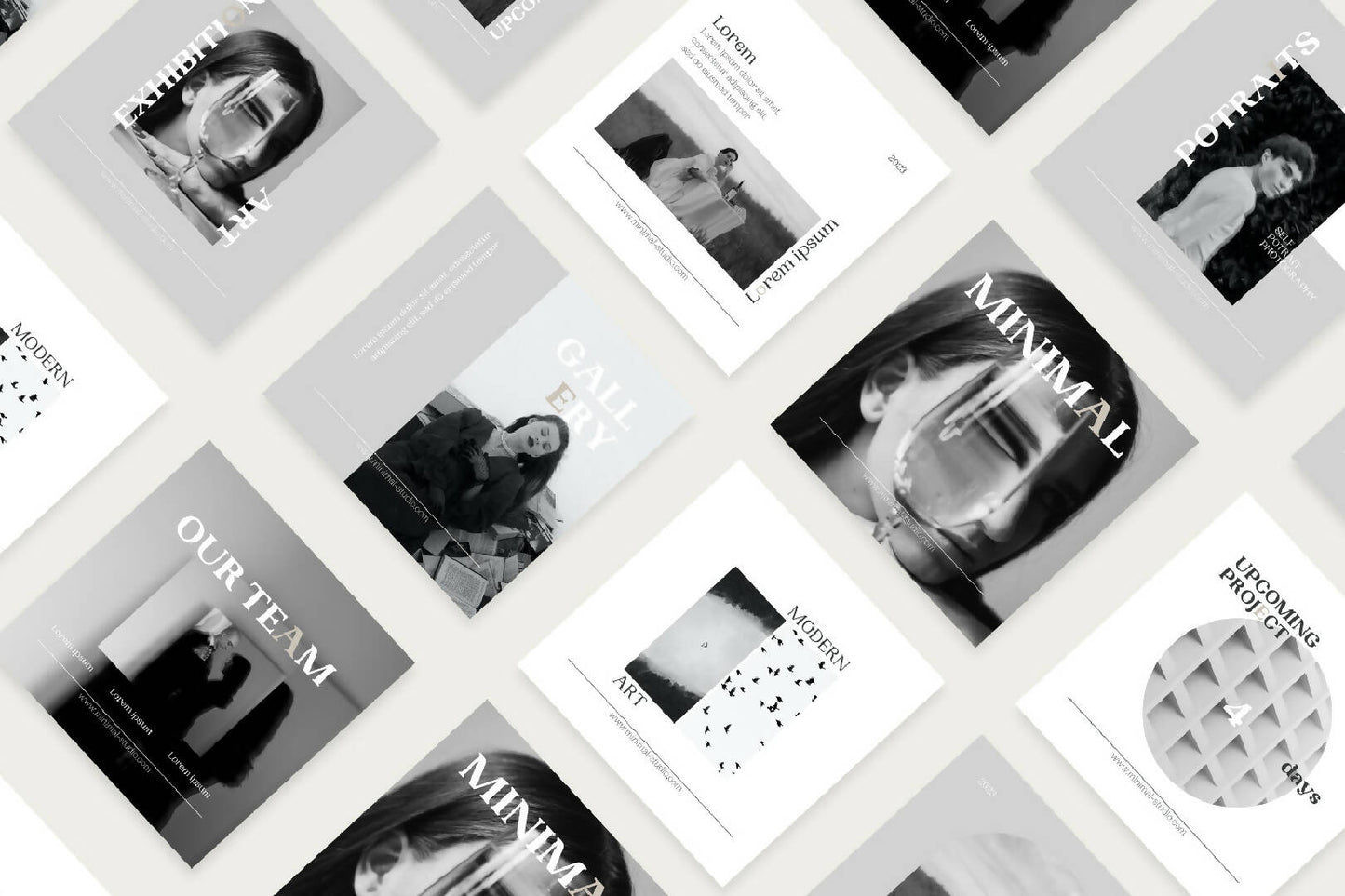 Black White Template for Instagram - Editable with Canva