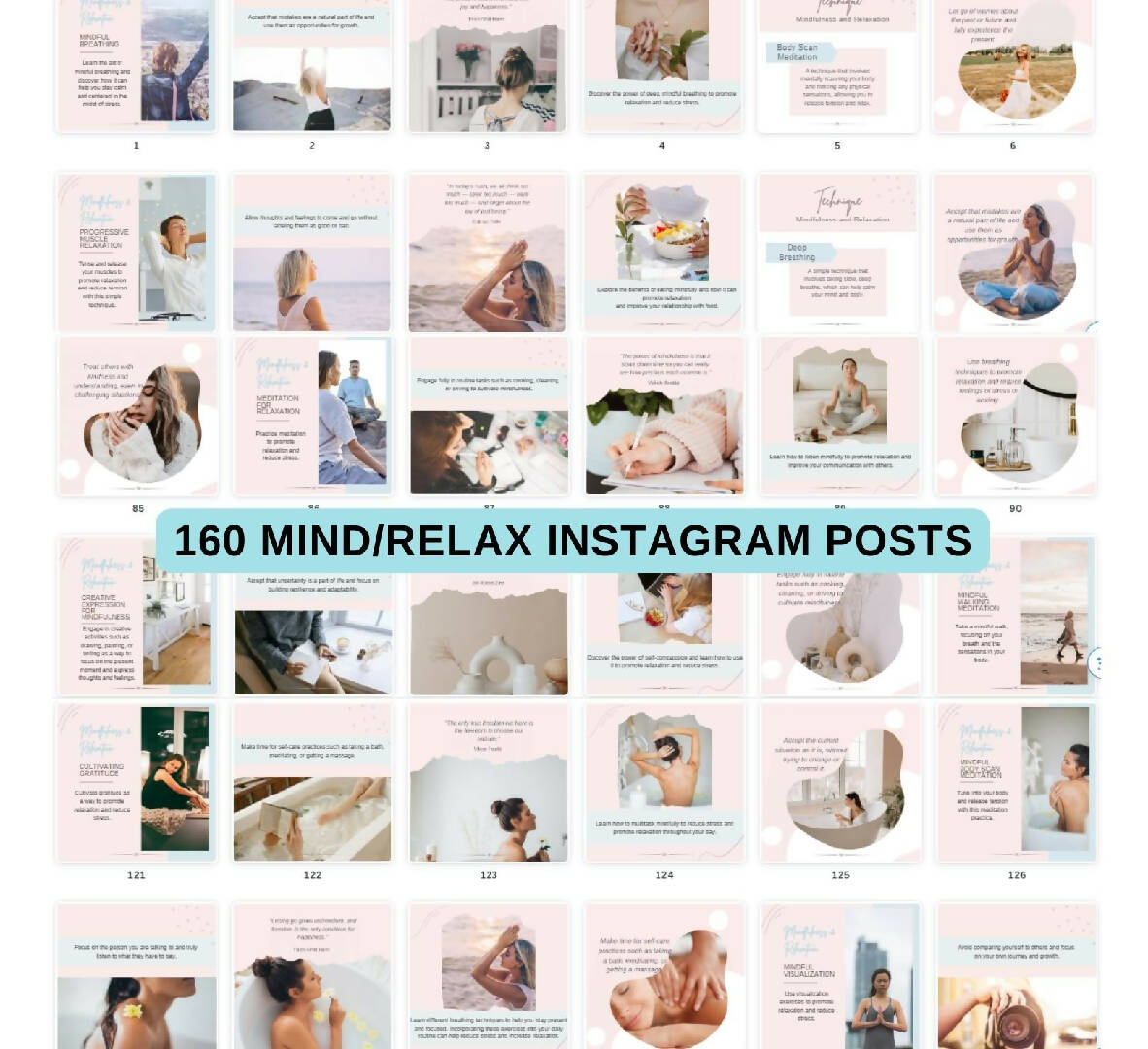 200+ Mindfulness and Relaxation Template
