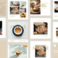 Coffee shop template for Instagram - Editable with Canva