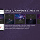 800+ Instagram Galaxy Tarot Reading & Psychic Canva Posts Template Bundle.