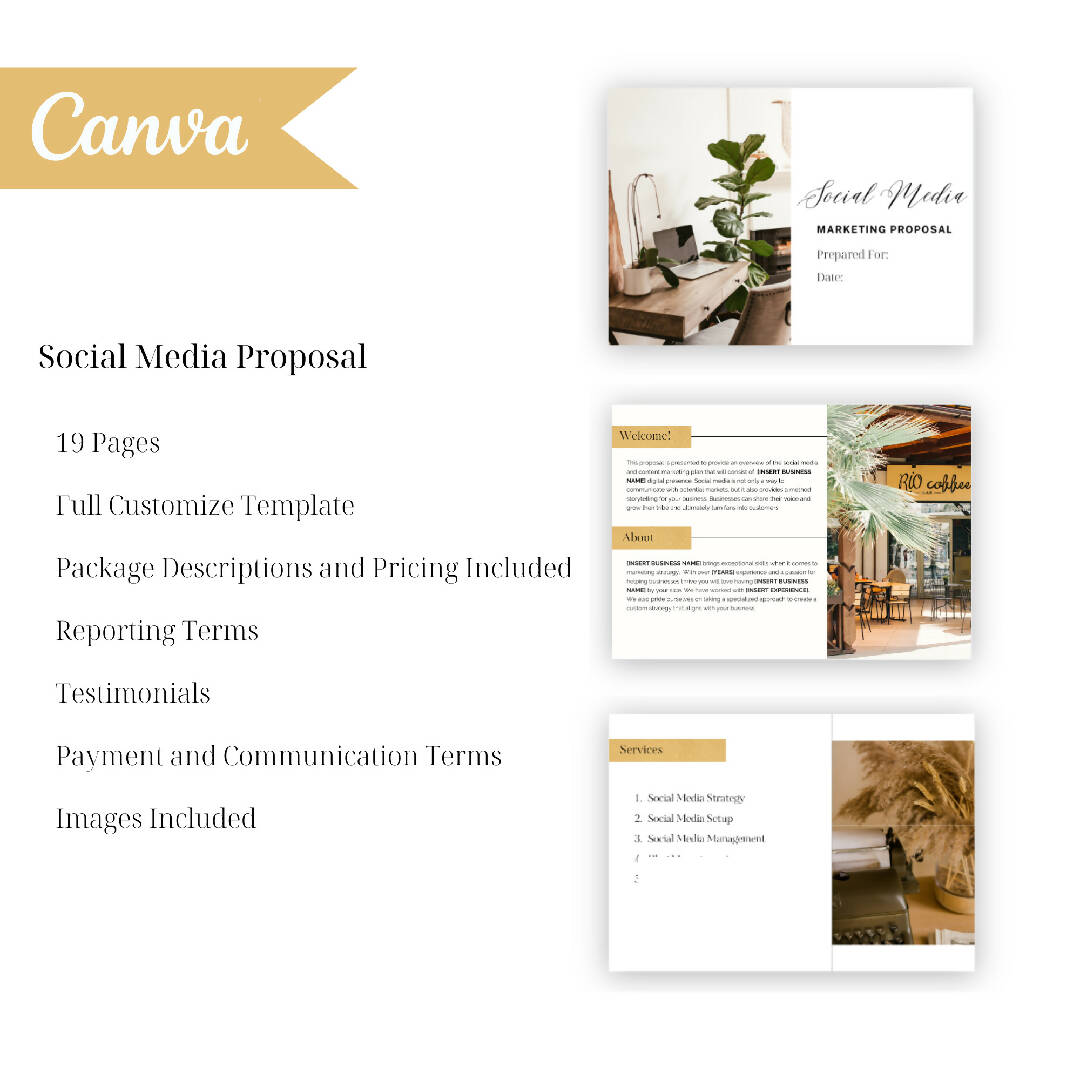 Social Media Manager Ultimate Proposal Template