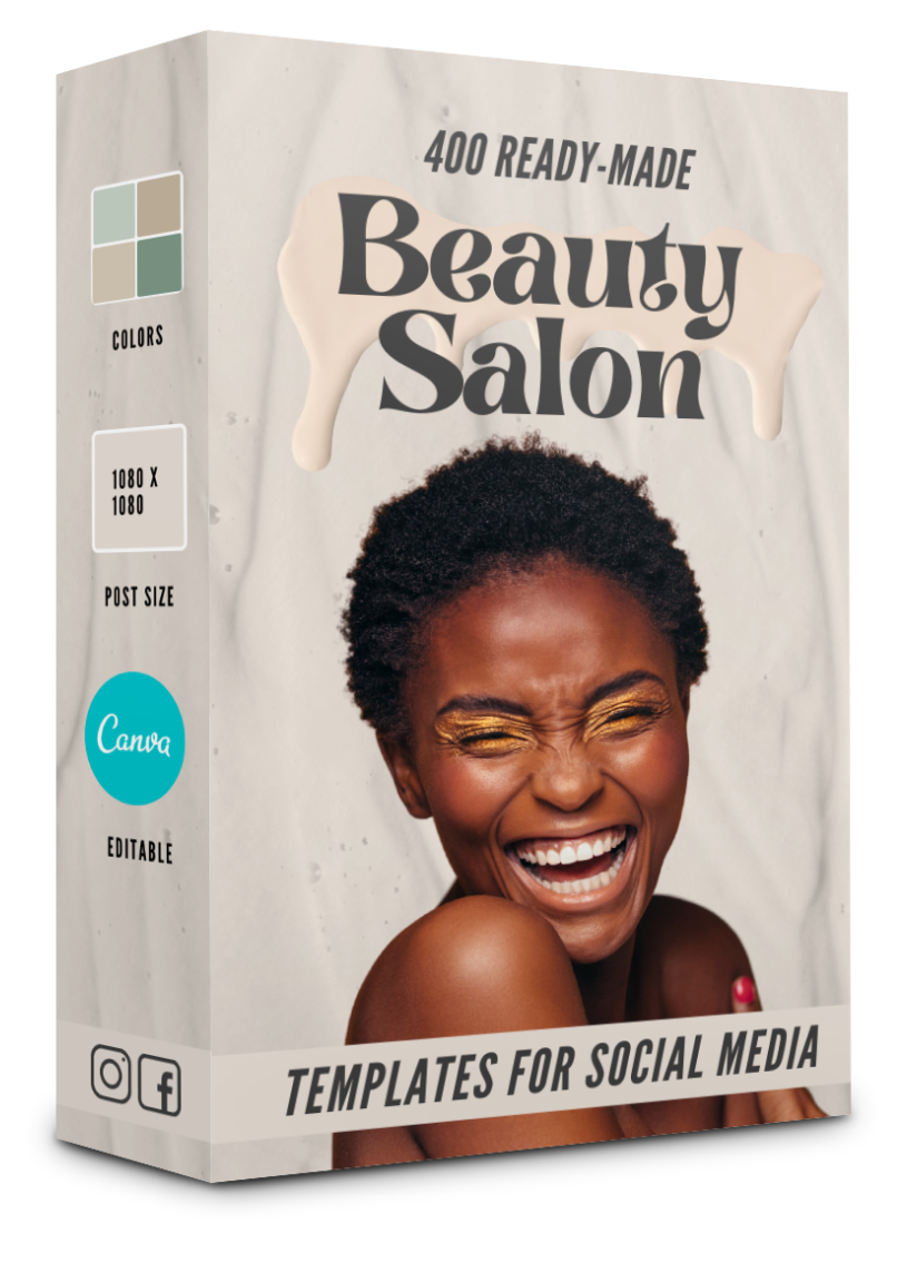 400 Beauty Salon Templates For Social Media - 90% OFF