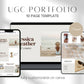 10 Page UGC Creator Media Kit Portfolio Minimalist Beige