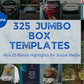 325 Jumbo Box Templates for Social Media